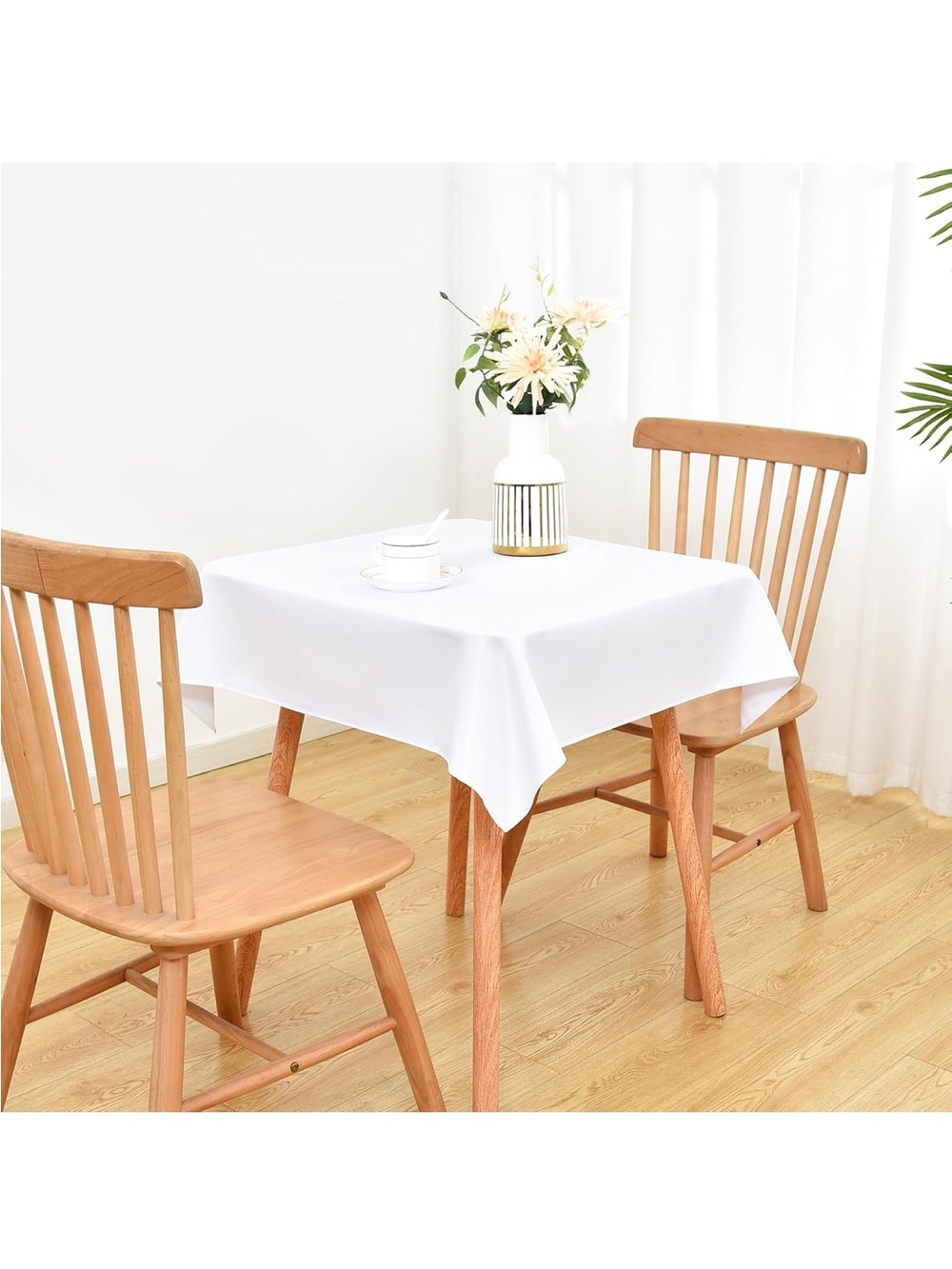 NEW Wolkemer 2 Pack 36x36 Inch Small Square Tablecloth Washable